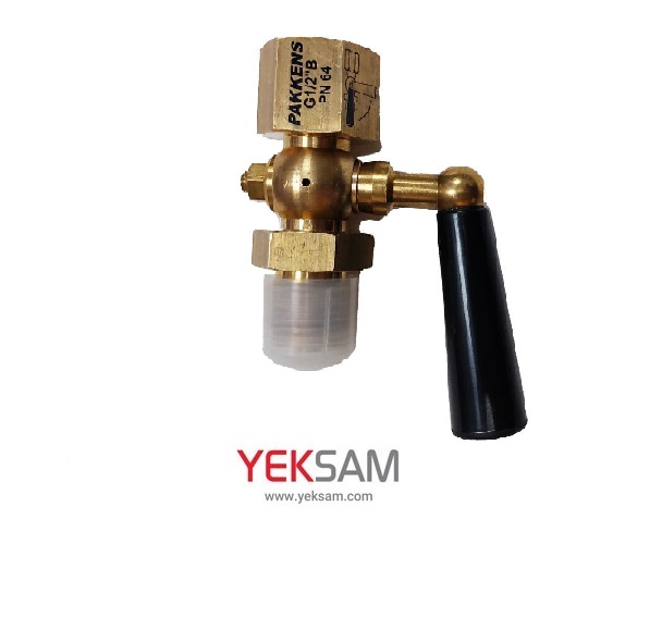 شیر سماوری برنجی 1/2 اینچ PN64 پکنز PAKKENS