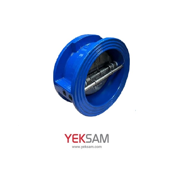 شیر یکطرفه چک ولو ویفری 10 اینچ دوال پلیت (دو دریچه) چدنی وگ