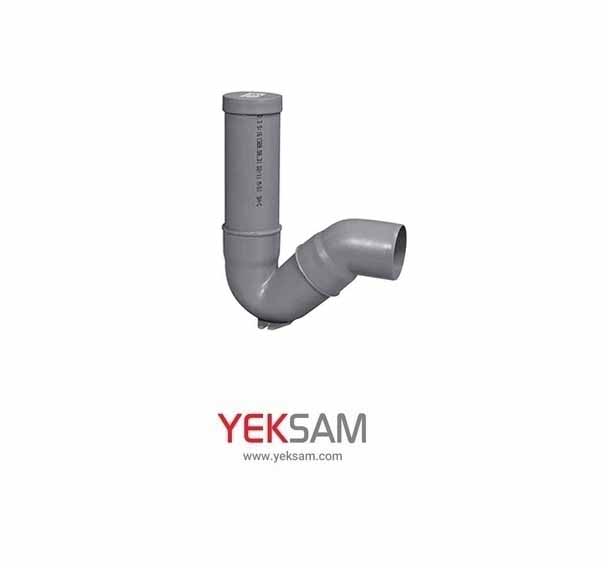 سیفون کامل با درپوش پوشفیت فاضلابی سایز 75*50 طول 60 سانت نیوفلکس