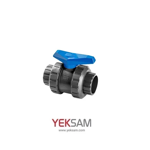 شیر توپی UPVC سایز 40 ( 1/4-1 اینچ ) مهره ماسوره ای یک سر دنده