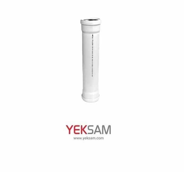لوله فاضلابی پوشفیت دوسر سوکت کم صدا سایز 75 طول 500 میلیمتر نیوفلکس