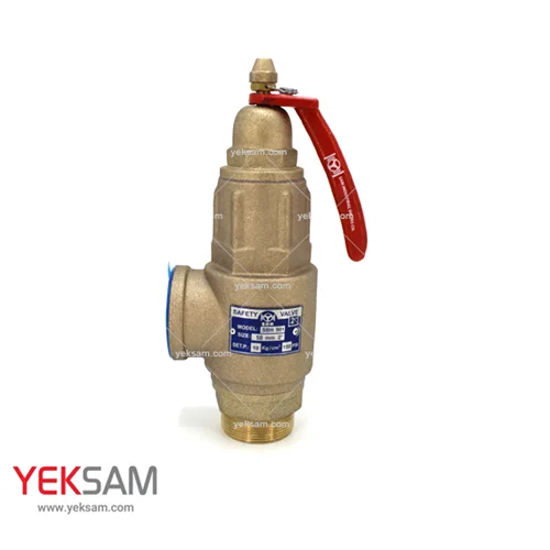 شیر اطمینان برنجی اهرمی سایز 2 اینچ 10 بار بخار sam