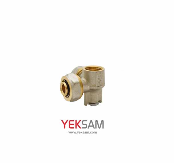 سه راهی 90 دیواری تبدیل توپیچ کوپلی پنج لایه سایز 16×1/2×20 برند بهتراشان BTS