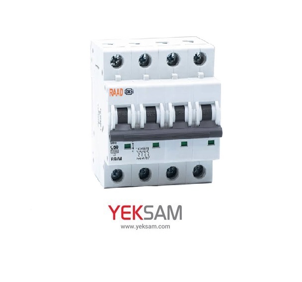 کلید مینیاتوری 4 پل مدل RB/M 4P-50~63 A رعد