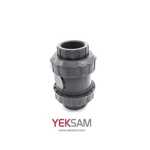 شیر یکطرفه (خودکار) UPVC فنردار سایز 40 ( 1/4-1 اینچ ) دنده ای