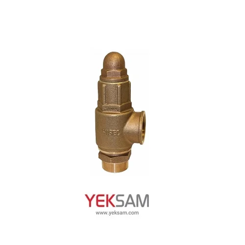 شیر اطمینان برنجی ساده سایز 2 اینچ هایسک HISEC
