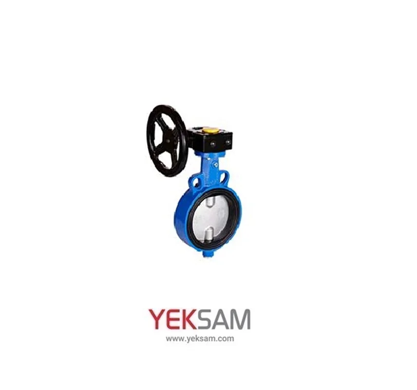 شیر پروانه ای ویفری گیربکسی دیسک استیل ۳۰۴ سایز 5 اینچ PN16 میراب