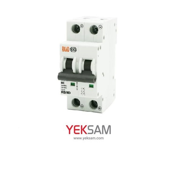 کلید مینیاتوری تک پل + نول مدل RB/MN 1P+N-6~40 A رعد