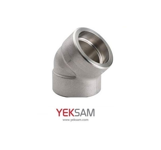 زانو 45 درجه استیل 316L فشار قوی 2 اینچ کلاس 3000 ساکتی