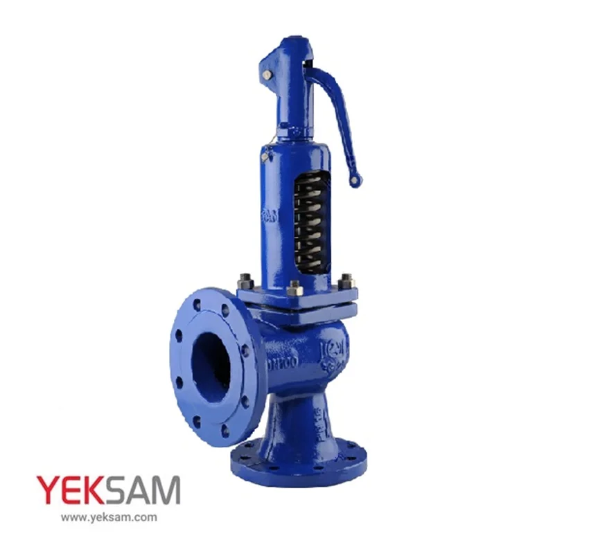 سوپاپ اطمينان چدني فلنجدار سایز 6 اینچ برند سام PN16