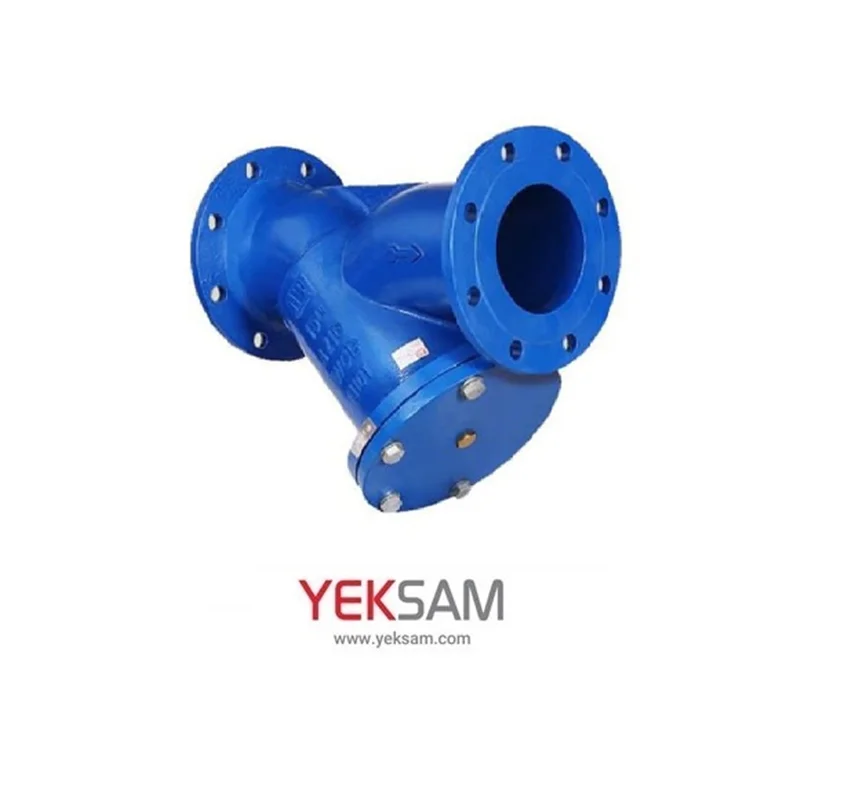 صافی چدنی Y تایپ با توری استیل سایز 8 اینچ PN16 سام