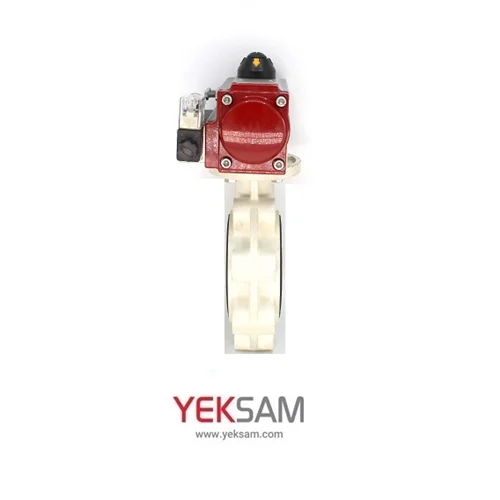 شیر پروانه ای UPVC سایز 5 اینچ با عملگر پنوماتیک