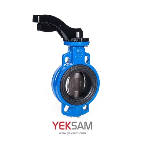 شیر پروانه ای ویفری اهرمی دیسک استیل 6 اینچ PN16 فاراب