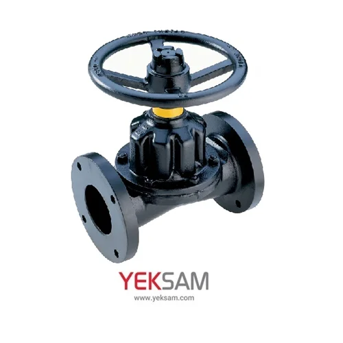 شیر دیافراگمی لاستیکی فلنج دار ۸ اینچ کلاس ۱۵۰ ساندرز