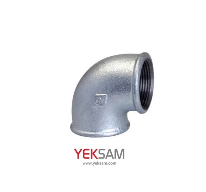 زانو 90 درجه دنده ای گالوانیزه سایز 3/4 اینچ مک MECH