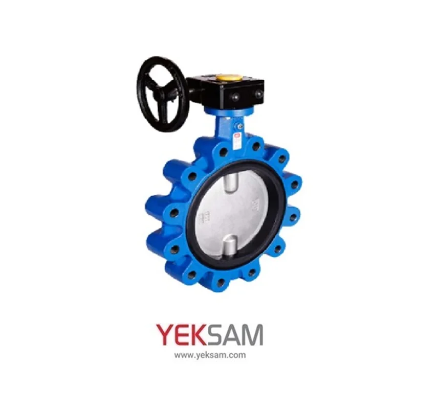 شیر پروانه ای لاگ گیربکسی دیسک استیل ۳۰۴ سایز 12 اینچ PN16 میراب